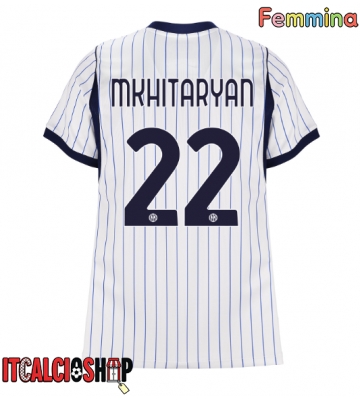 Inter Milan Henrikh Mkhitaryan #22 Seconda Maglia Femmina 2026-27 Manica Corta Inter Milan Henrikh Mkhitaryan #22 Seconda Maglia Femmina 2026-27 Manica Corta